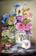 HeavenAndEarth図案 Vase With Flowers