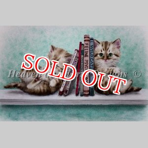 画像: HeavenAndEarth図案 Book End Kitties