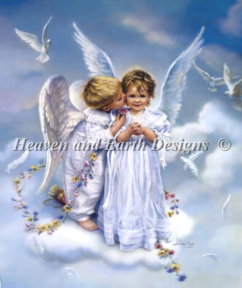 画像1: HeavenAndEarth図案 Angel Kisses