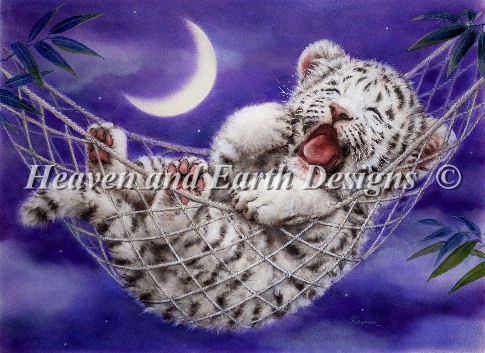 画像1: HeavenAndEarth図案 Hammock White Tiger