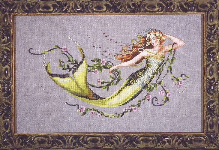 画像1: Mirabilia図案　Emerald Mermaid